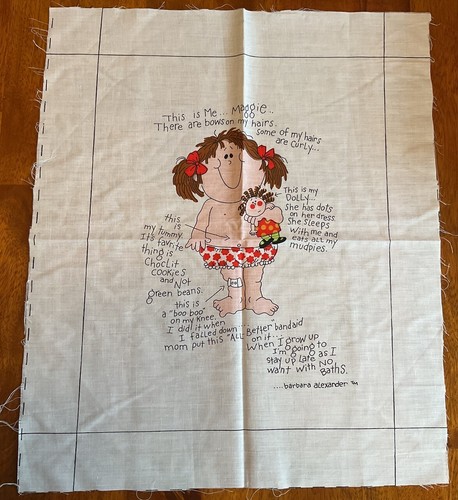 Vtg 1978 Barbara Alexander Pillow Panels - Approx 16” x 13” - Cut and Sew - READ - Picture 5 of 9