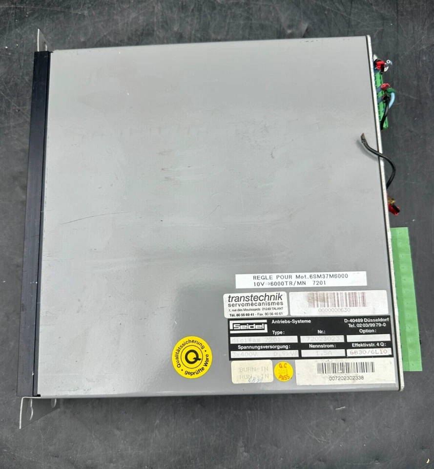 Seidel Digifas 7201 Kollmorgen 3x400V 0.9kVA 1.5A 6B30/6L10 Amplifier - Image 3 of 4