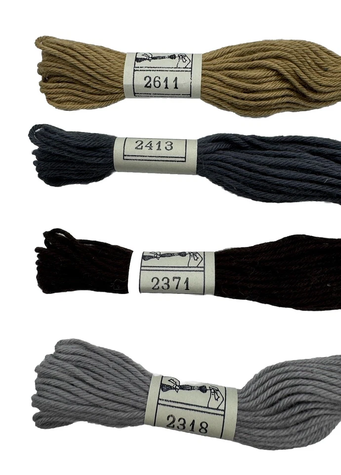 9 Skeins DMC Retors a Broder #4 Cotton Tapestry Thread Various Colors - Image 2 of 4