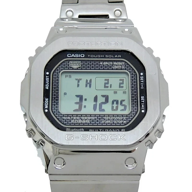 Casio G-SHOCK GMW-B5000D-1JF Silver Full Metal Radio Solar Watch