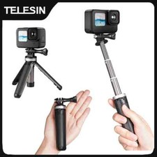 TELESIN Mini Selfie Stick Tripod Portable for GoPro 13 12 11 DJI Action 5/4/3