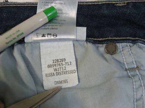 NWT PAIGE DENIM Skyline Ankle Peg Mid-Rise Skinny Jeans Size 30 Rissa Distressed - Imagen 12 de 12