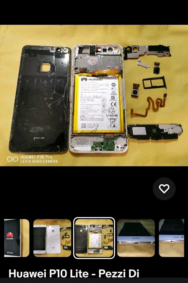 Huawei P10 Lite - Pezzi Di Ricambio SENZA SCHEDA MADRE  - Immagine 2 di 2