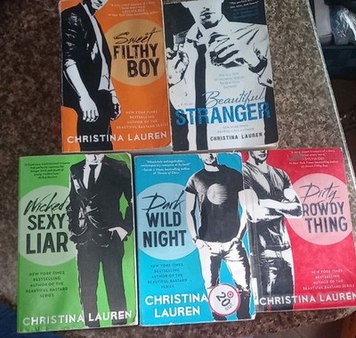 Beautiful Bastard Series by Christina Lauren Lot of 5 Books/Set Paperbacks Good