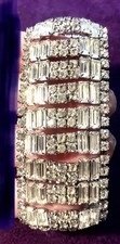 Gorgeous Rhinestone Bracelet.    7  X 1.25  