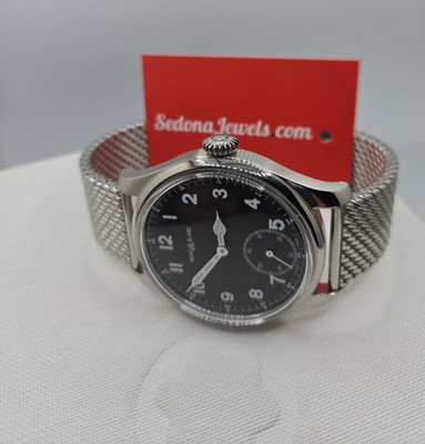 $4100 Montblanc 112639 Watch - Stainless 1858 mesh, small 2nd hand with WARRANTY