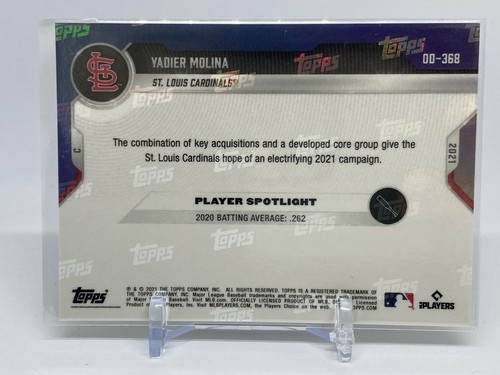 Yadier Molina 2021 Topps Now Road to Opening Day Cardinals Team Set PR: 743 - Picture 2 of 2