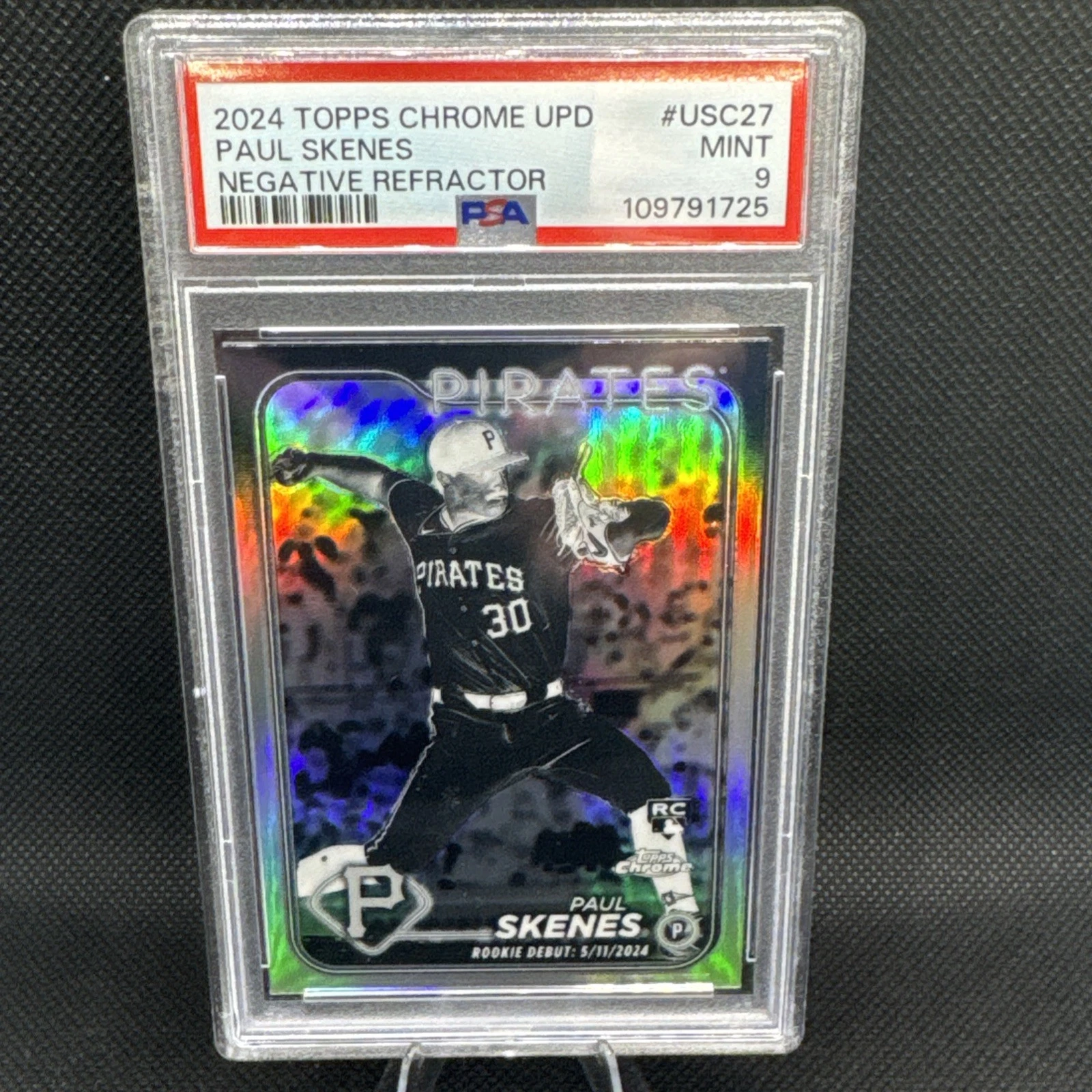その他 PAUL SKENES Negative Refractor chrome 2024 Topps Chrome Update Paul Skenes Rookie Negative