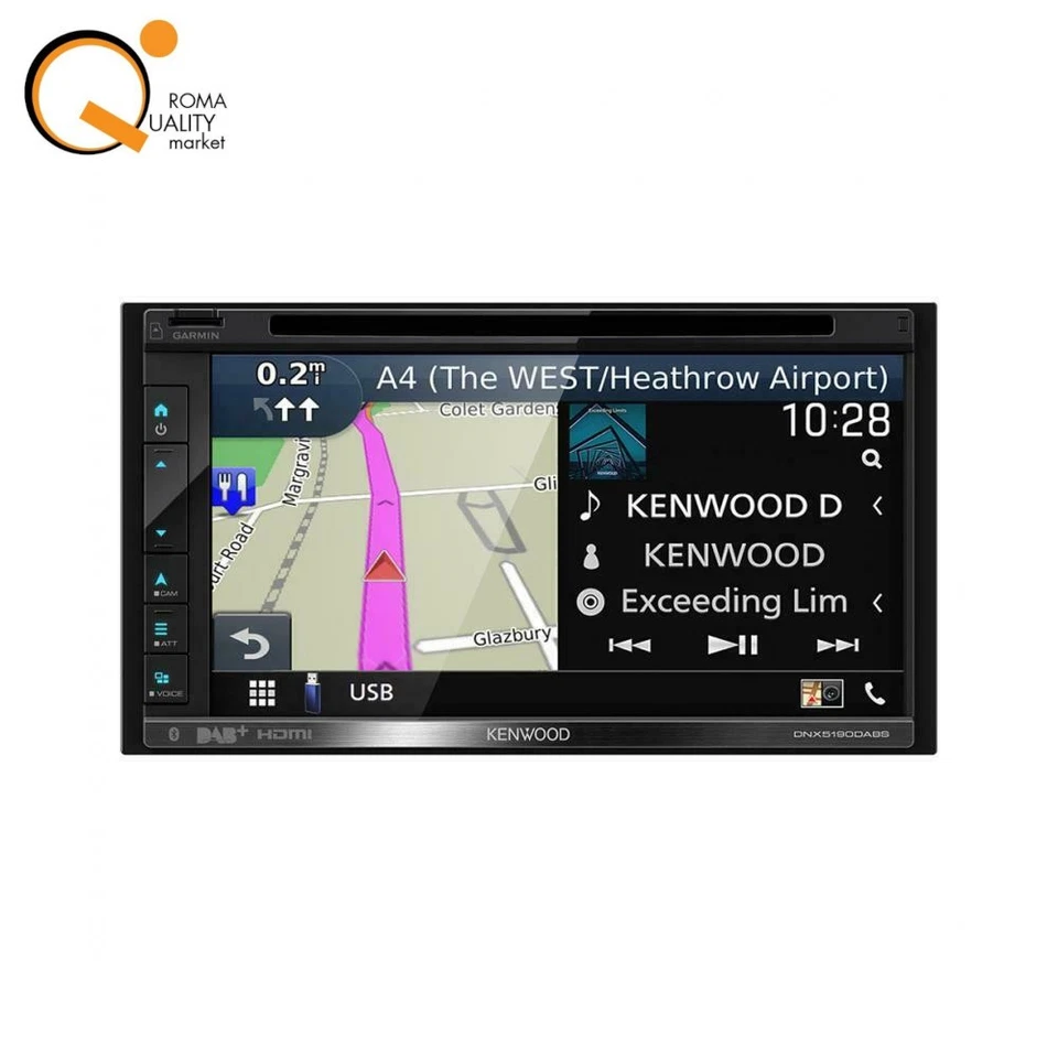 Kenwood DNX 5190 DABS Autoradio Navigatore Garmin Monitor 6.8" DAB Apple Android - Immagine 2 di 4