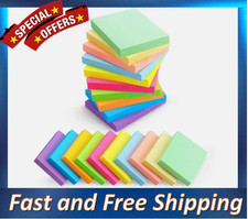 20 Pads Post It Notes 10 Colors 1.5 x 2 Inches Small Post It Notes 100 Sheets
