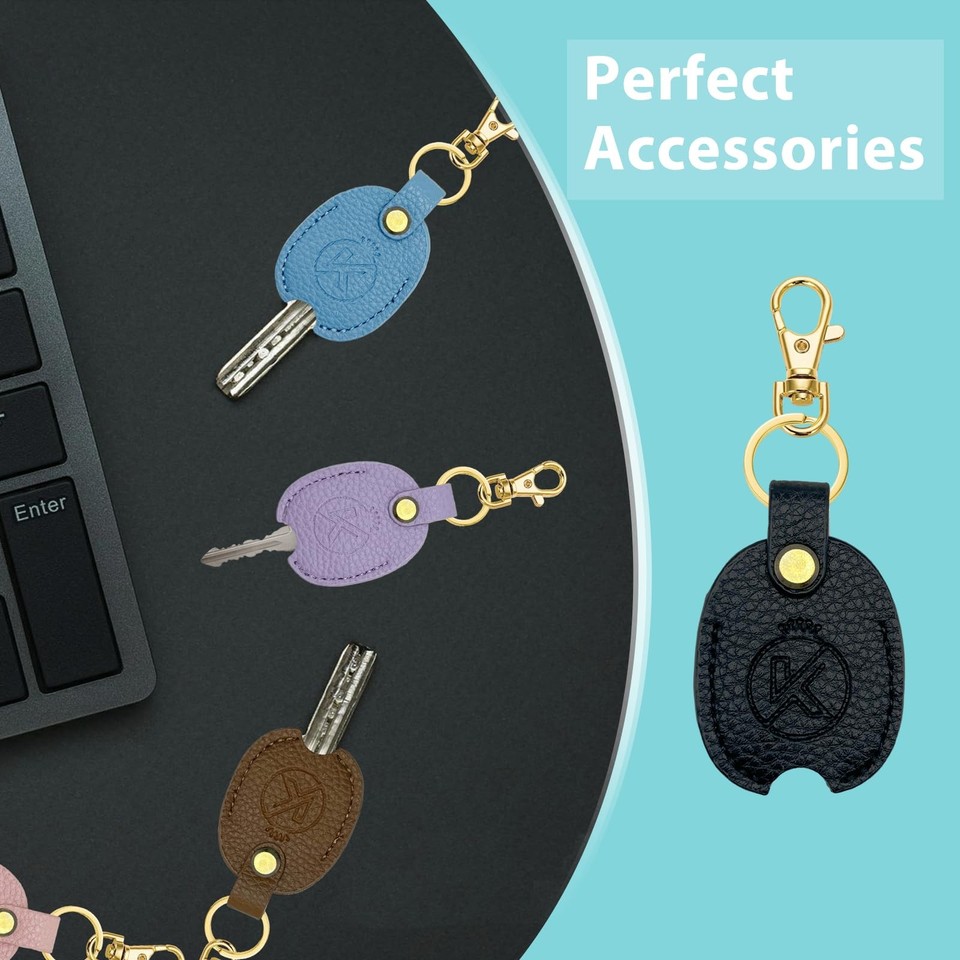 KRSURERICHER Leather Key Sleeve for Broken Key,Car Key Cover,Key Loop ...