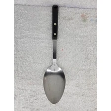 EKCO Forge Stainless Steel Kitchen Serving Spoon Utensil Black Handle