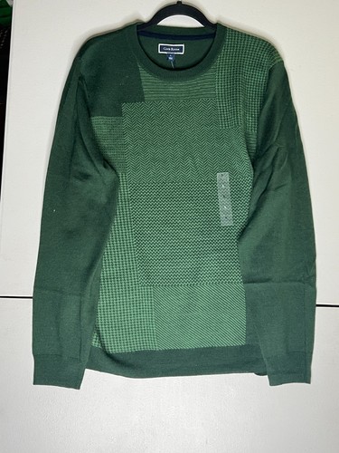 Club Room Green Merino wool and Acrylic Shirt - Picture 2 of 3