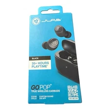 JLab GoPop+ True Wireless Earbuds Black