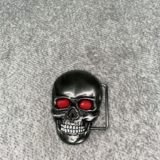 HUMAN SKULL BELT BUCKLE HIGHLY DETAILED COOL BUCKLES