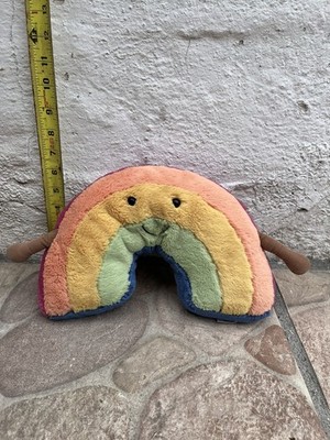Jellycat Amuseable Rainbow Plush Smiling Soft Baby Nursery Lovey Pillow