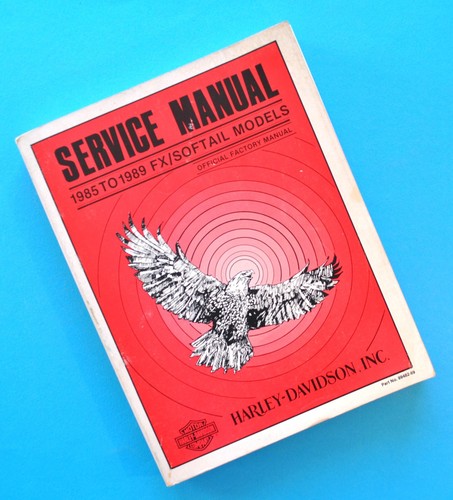 1985 -89 Harley Davidson FX/Softail Service Manual Book FXEF FXSB FXWG FXST FLST