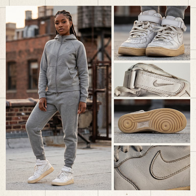 NIKE AIR FORCE 1 MID | White Leather | Rare 2010s Pair | Clean & Retro