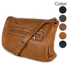 Borsa Uomo Tracolla vintage da Lavoro Ufficio Messenger postino portadocumenti