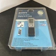 Sony ICD-P320 Digital PC Link Voice Recorder 64 MB 32 Hours Recording Time NEW