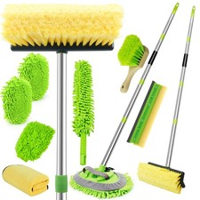 62" Car Wash Brush with Long Handle, Chenille Microfiber Car Wash Mop Mitt, W...