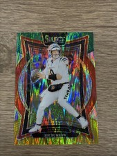 2024 Panini Select - Concourse Joe Burrow #39 Green & Yellow Shock Prizm
