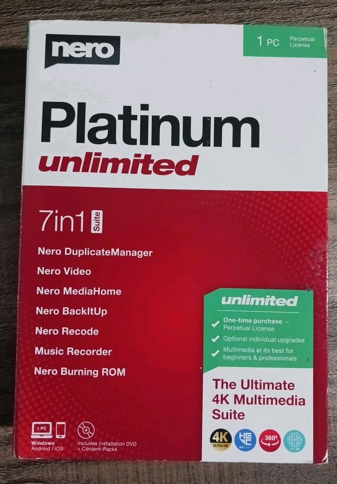 Nero Platinum Unlimited | Video Editing 7 IN 1 SUITE NIB 4K Video Multimedia - Image 2 of 2