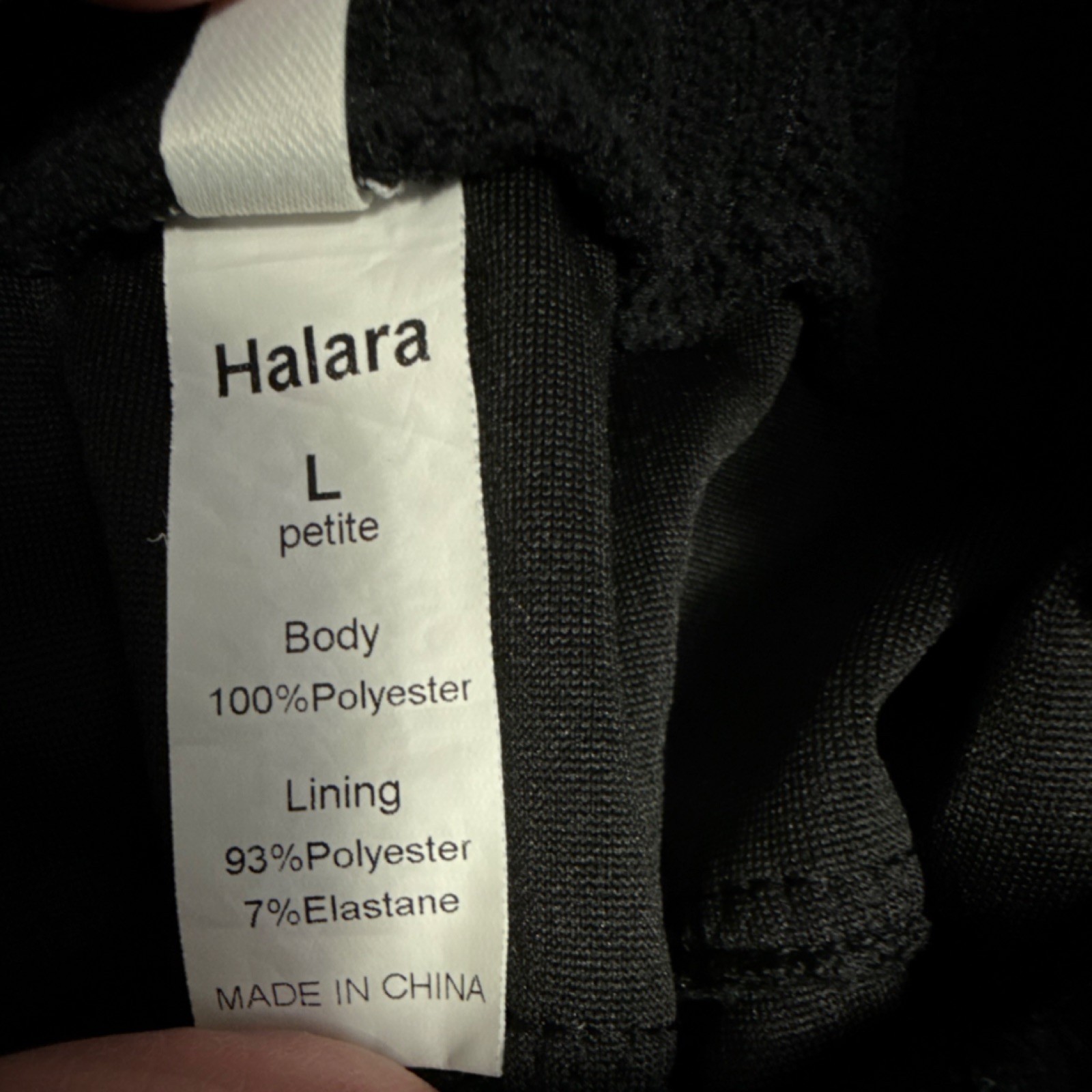 Halara Solid Black Petite Pants Large Petite Women - image 2