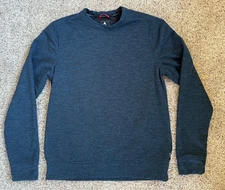 Gerry Long Sleeve Pullover Thermal Sweatshirt Mens M Deep Navy Crew Neck Stretch