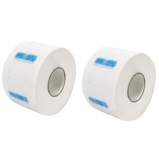 2 Rolls Disposable Barber Neck Strip Stretchy Paper Neck Band Neckband Hair Cutt