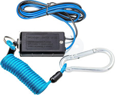 Trailer Breakaway Switch 4Ft Brake Away Coiled Cable Large Carabiner, RV Camper