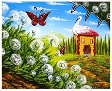 Eugene Poliarush- Original Oil on Canvas "Wonderland"