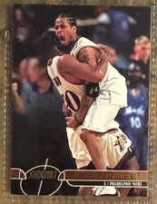 2001-02 Stadium Club Allen Iverson #100 Philadelphia 76ers