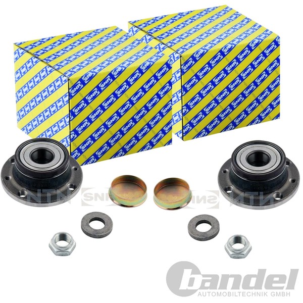 2X SNR RADLAGER-SATZ Hinten Passend FÜR Fiat Doblo Stilo Links+Rechts-image