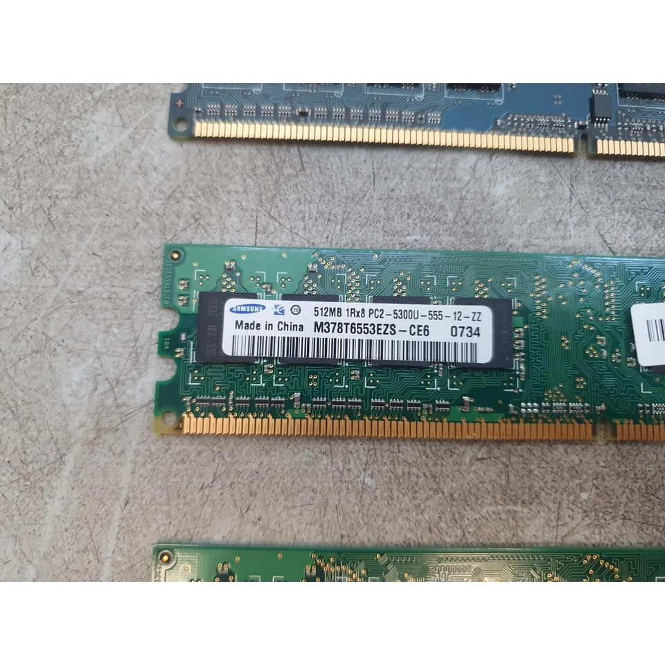 Lot of 4 Nanya & Samsung Memory Module (1GB & 512MB) DDR2 RAM 240-Pins PC2-5300 - Image 4 of 4