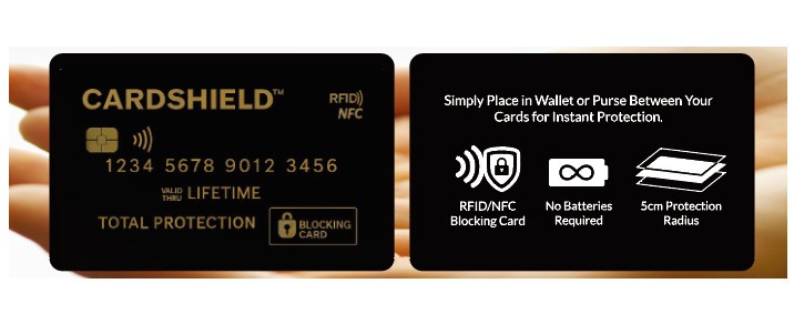 4 x RFID Signal Blocking CARD SHIELD. Credit & Debit Card Blocker ...