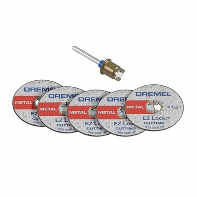 Dremel EZ406-02, EZ - Lock Starter Kit, 1 1/2-Inch (38.1 Mm) Wheel Diameter, 5