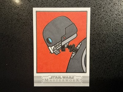 2025 Star Wars Masterwork K-2SO Sketch Card 1/1 Jamie Richards Rogue One Droid