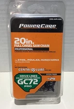 20" Full Chisel Saw Chain GC72 Pro- 3/8" pitch- Fits Stihl, Poulan, Husqvarna