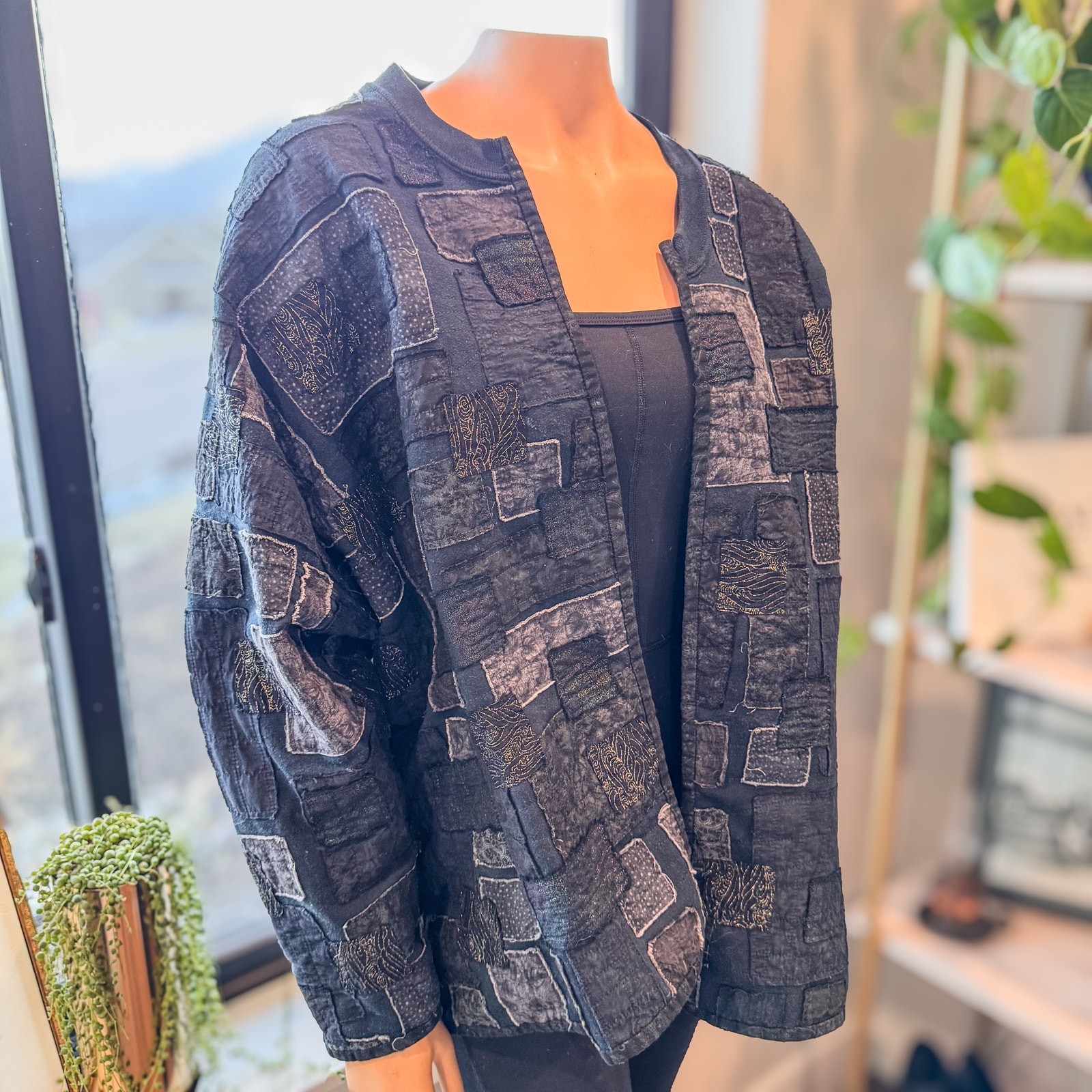 Vintage 90's/00's JERZEES Patchwork Jacket, Size:… - image 2