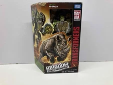 Takara Tomy Rhinox Transformers Kingdom KD 13 figure with accessories used