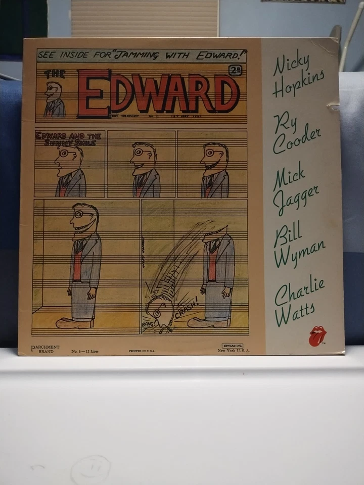 NICKY HOPKINS-RY COODER "Jamming with Edward" 1972 ROLLING STONES LP Mick Jagger - Image 2 of 4