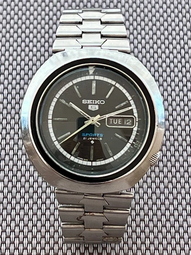 SEIKO 6106-6430 Automatic World Time Watch Men's Brown Dial 23J Vintage 5 Sport