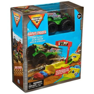 Grave Digger Monster Truck Stunt Spielset | Actiongeladener Spielspaß für Kinder