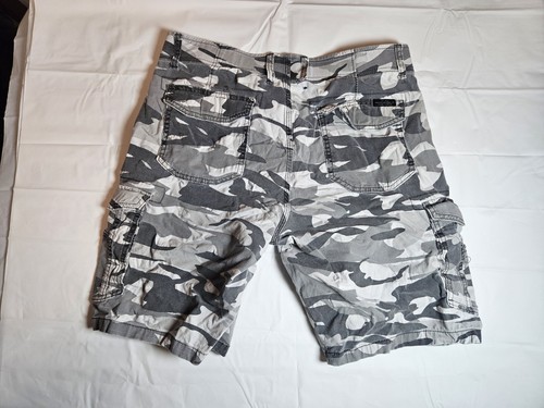 Lee Extreme Motion Men's 32 Gray Camo Stretch Hiking Casual Cargo Shorts - Picture 5 of 6