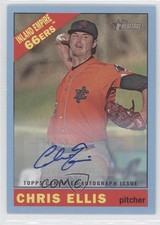 2015 Topps Heritage Minor League Edition Blue Border 39/50 Chris Ellis Auto 4k8