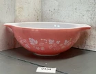VTG PYREX Pink Gooseberry Cinderella Mixing Bowl 444 4QT Nesting Bowl 10" 🔥🔥