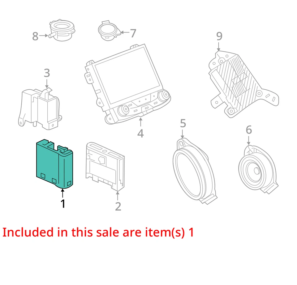 2019 Buick Enclave Am Fm Cd Player Radio Receiver Y3WPC - Image 3 of 4