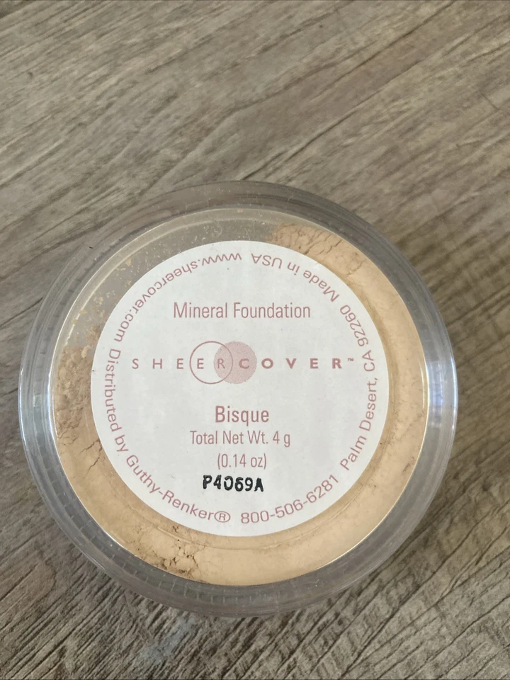 Sheer Cover BISQUE Mineral FOUNDATION  ~ Full Size .14oz/4g Sealed!  - Image 2 of 3