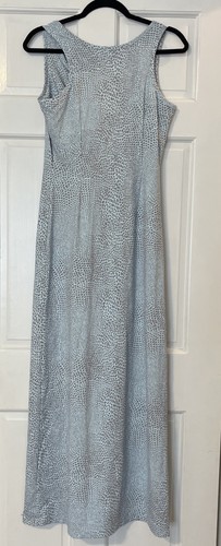 J McLaughlin Maxi Dress Small Catalina Cloth Blue Gray Preppy Giraffe Print - Picture 5 of 8